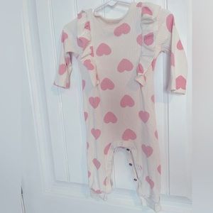 Baby girl’s heart romper